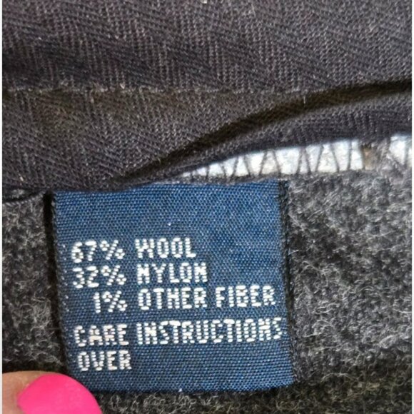 Polo by Ralph Lauren Size 34/32 Men's Dress Pants Wool Flannel Dark Gray - Picture 4 of 8